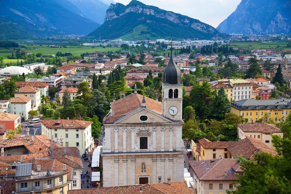Kościół Collegiata Dell Assunta Arco Pobliżu Jeziora Garda Włoszech — Zdjęcie stockowe