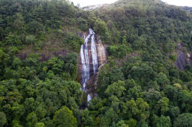 Doi Inthanon Ulusal Parkı tropikal ormanda Şelale, Tay