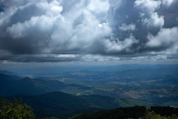 Summit of Doi Inthanon Mountain in Thailand - Thailand's highest — Stock Photo, Image