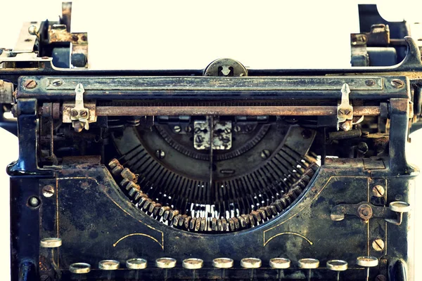 Antika retro biçimli daktiloyu kapat.