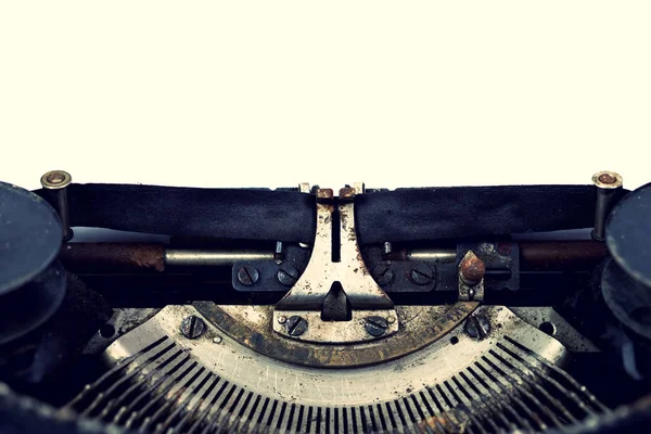 Antika retro biçimli daktiloyu kapat.