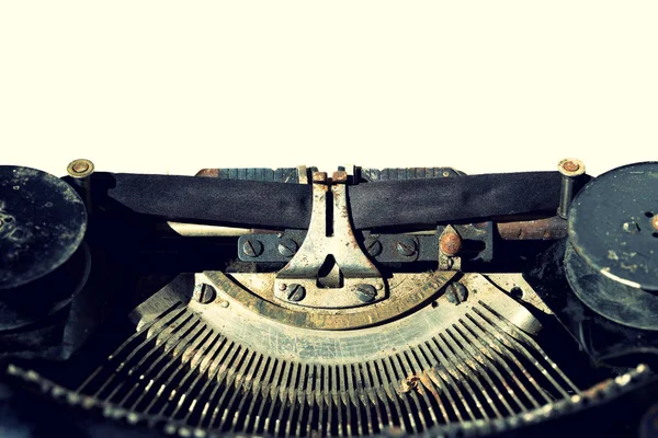 Primer plano de la máquina de escribir estilo retro vintage . — Foto de Stock