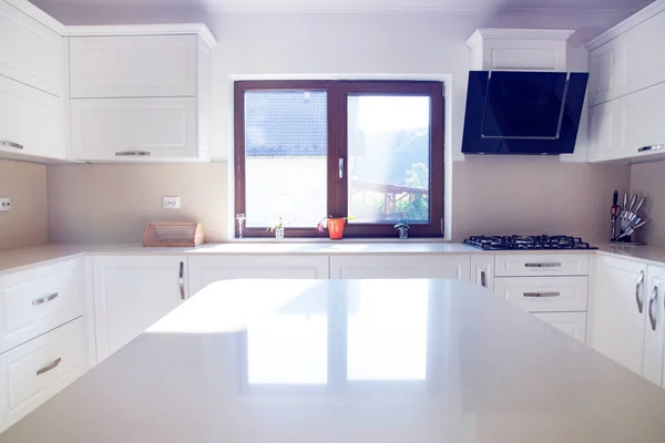 Modern, contemporary kitchen room interior.