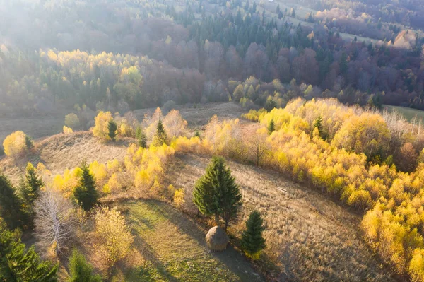 Барвистий Магічний Осінній Гірський Пейзаж — стокове фото