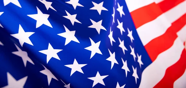 Bandera Estados Unidos América Ondeando — Foto de Stock