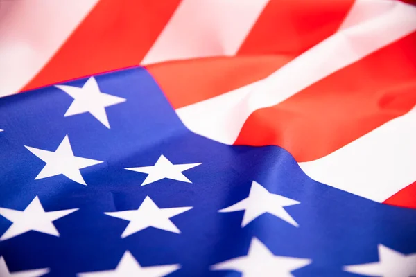 Σημαία Των Ηνωμένων Πολιτειών Της Αμερικής Κυματίζει — Φωτογραφία Αρχείου
