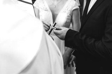 Gelin ve Damat düğün gününde.