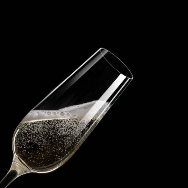 Kutlama teması havada levitating şampanya.