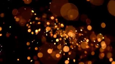 Bokeh parlayan ile arka plan parıldıyor. Soyut bokeh parçacıklar.