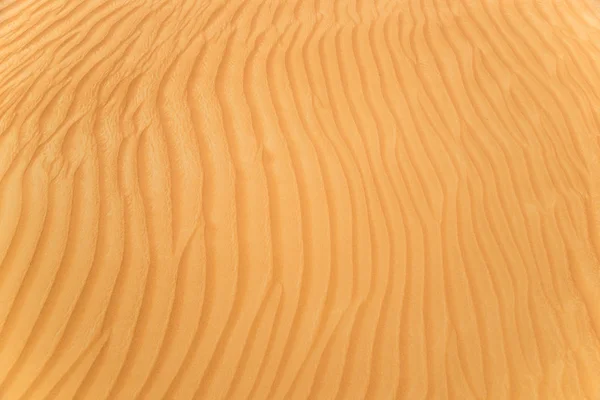 美丽的沙漠沙浪纹理的细节. — 图库照片