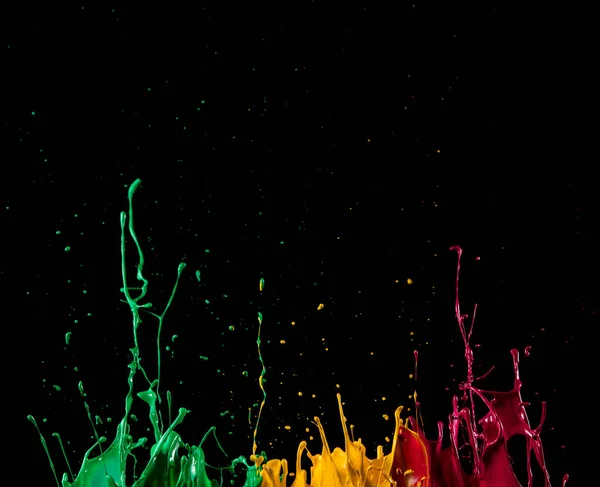 Abstract kleur splash op zwarte achtergrond — Stockfoto