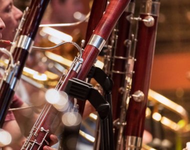 klasik konser müziği sırasında rüzgar bölümü