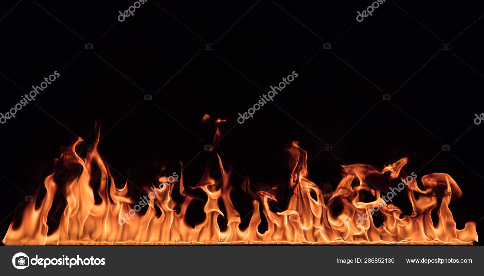 Texture of fire on a black background. Stock Photo by ©Kesu01 286852130