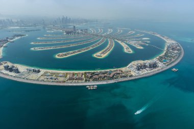 Dubai Palm yapay ada deniz uçağı üzerinden