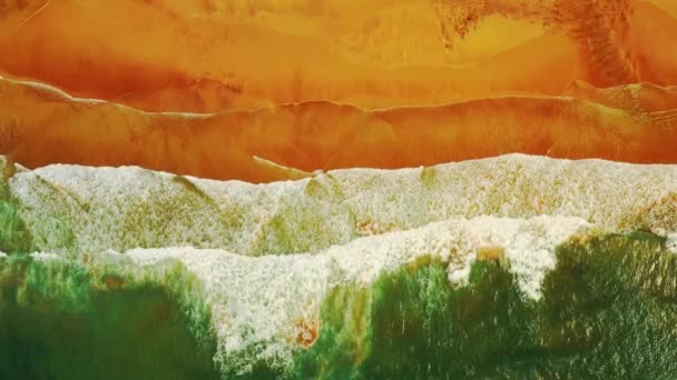 Luftaufnahme des tropischen Ozeans — Stockvideo