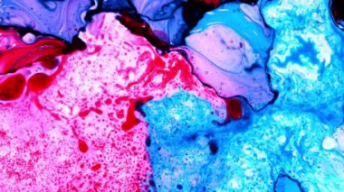 Soyut renkli sıvı arkaplan, süper yavaş çekim