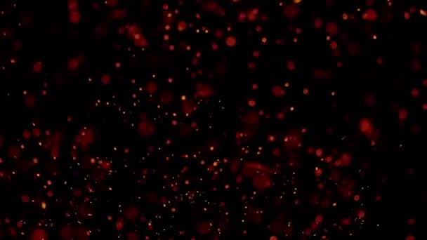 Fire flames with sparkles, shooting on high speed camera at 1000fps, — Stock Video