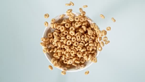 Super slow motion di esplosione vortice di cereali. — Video Stock