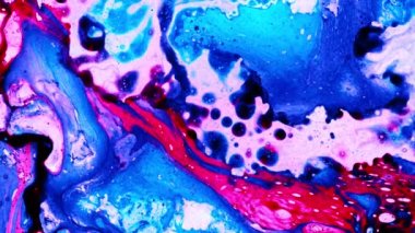 Soyut renkli sıvı arkaplan, süper yavaş çekim
