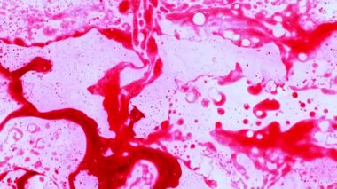 Soyut renkli sıvı arkaplan, süper yavaş çekim