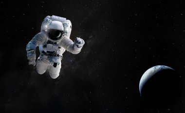 Evreni insan ırkı tarafından fethetme kavramı. Bu görüntünün elementleri NASA tarafından desteklenmektedir