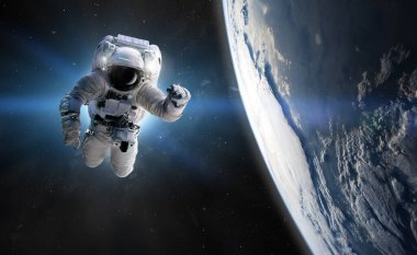 Evreni insan ırkı tarafından fethetme kavramı. Bu görüntünün elementleri NASA tarafından desteklenmektedir