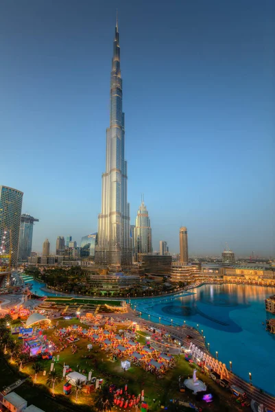 Дивовижний панорамний вид на Дубай, Об "єднані Арабські Емірати — стокове фото