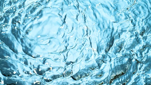 Superficie dell'acqua su sfondo blu — Foto Stock