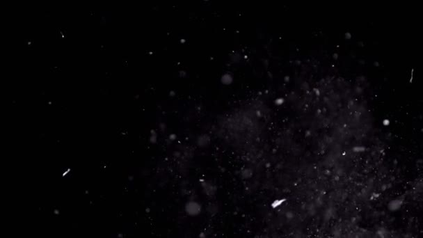 粒子尘背景，以1000fps高速相机拍摄, — 图库视频影像