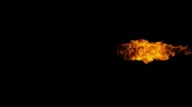 Yangın patlaması, yüksek hızlı kamerayla 1000fps 'de.,