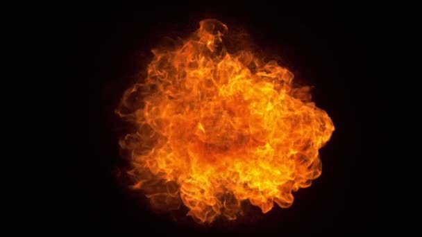 Fire explosion shooting with high speed camera at 1000fps, — Stock Video