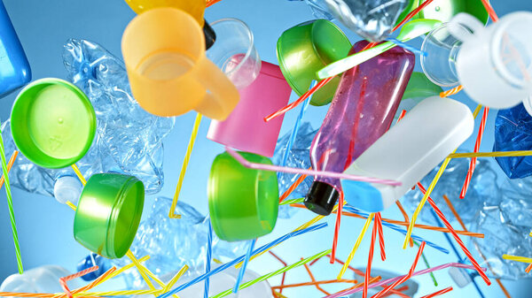 Замораживание движения Летающего Пластика