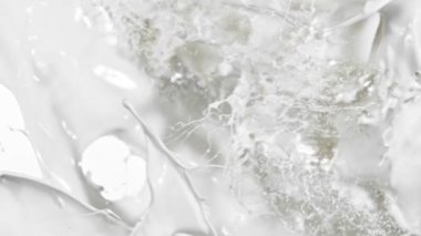 Süper Yavaş Hareket Vuruşu Süt Sıçratması 1000 fps