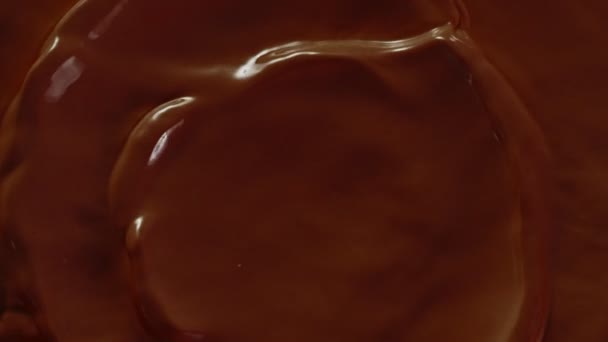 Super slow motion di cioccolata calda. — Video Stock