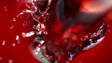Süper Yavaş Hareket Ayrıntılı Kırmızı Şarap Çekimi