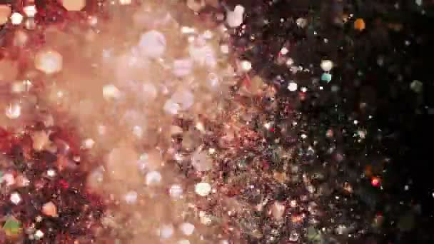 Абстрактні вогні блискучий художній фон 4k, супер повільний рух — стокове відео