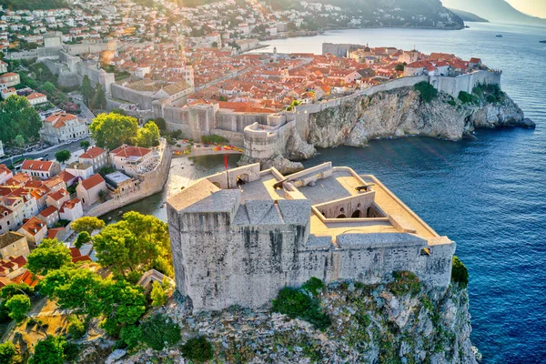 Sesión aérea del casco antiguo de Dubrovnik —  Fotos de Stock