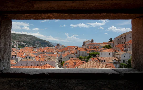 Staré Město Dubrovník, Středověké místo UNESCO Heritige. — Stock fotografie