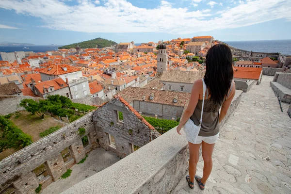 Casco antiguo de Dubrovnik, sitio medieval UNESCO Heritige. —  Fotos de Stock