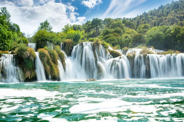 Beautiful Skradinski Buk Waterfall In Krka National Park
