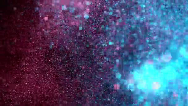 Abstrakt färgade ljus glänsande konst bakgrund, super slow motion — Stockvideo
