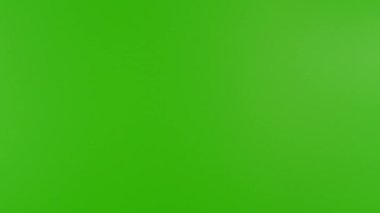 Yeşil Ekran Arkaplanında Dönen ve Vurulan Beyaz Beyzbol Topu. Yüksek Hız Sineması Kamerası 'nda 1.000 fps hızla çekilmiştir.