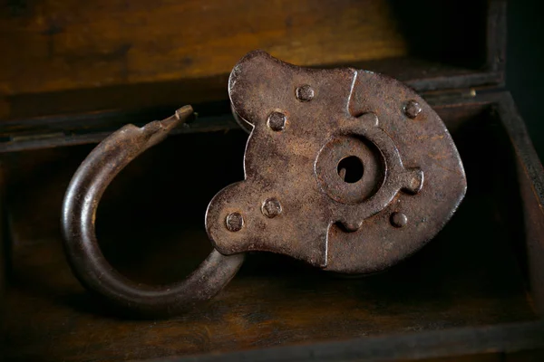 Old Rusty Padlock Vintage Style — Stock Photo, Image