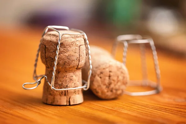 Champagne cork with silver basket