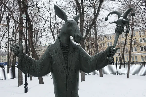 Москва Росія Лютого 2019 Діти Жертвами Дорослих Вад Скульптурна Композиція — стокове фото