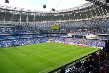 Moskova, Rusya - 26 Mayıs 2019: Vtb arena. Moskova'daki Dinamo Stadyumu'nun açılış maçı. Dinamo Moskova rakip Arsenal Tula