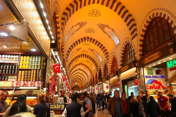 Istambul Turquia Maio 2019 Interior Bazar Egípcio — Fotografia de Stock