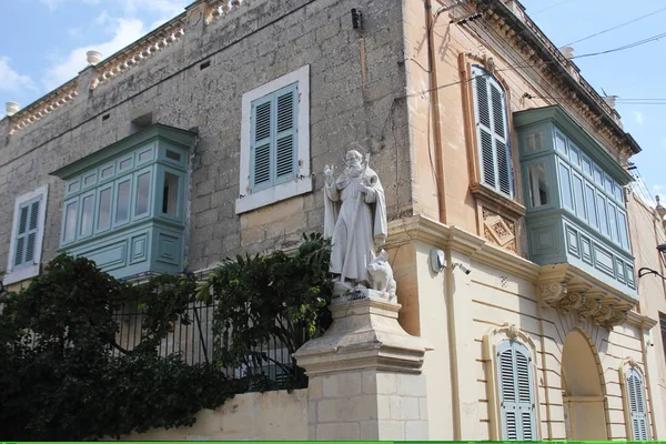 Standbeeld van San Anton Abbati in Rabat, Malta — Stockfoto