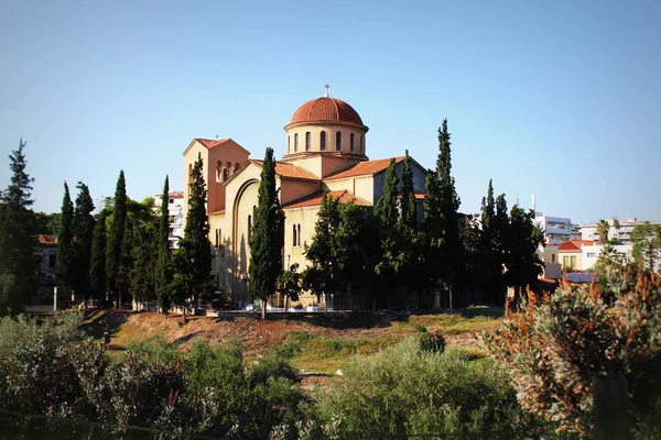 Igreja Santíssima Trindade Perto Cemitério Kerameikos Atenas Grécia — Fotografia de Stock