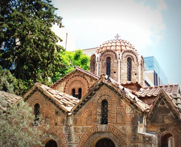 Igreja Agios Eleftherios Atenas Grécia — Fotografia de Stock